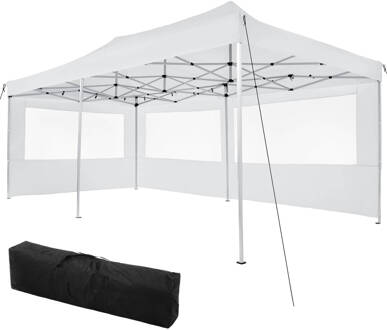 Tectake Partytent Viola 3x6 m met 2 zijdelen wit - 403158