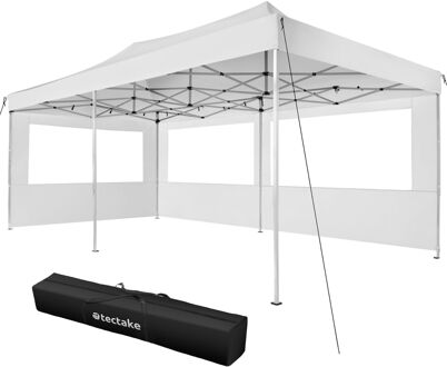 Tectake Partytent Viola 3x6 m met 2 zijdelen wit - 403158