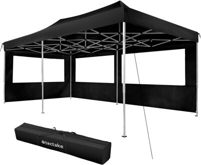 Tectake Partytent Viola 3x6 m met 2 zijdelen Zwart