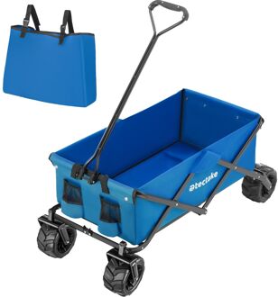 tectake® - Opvouwbare bolderkar bolderwagen Heidrun - blauw - 402912