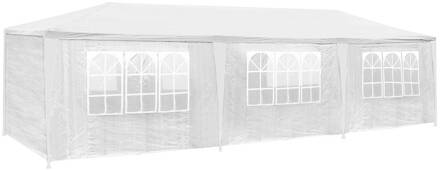 Tectake tectake® -Tuinpaviljoen Elasa 9x3m met 8 zijdelen - wit