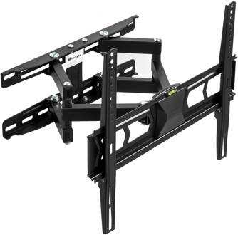 Tectake TV muurbeugel 32 - 55 inch (82-138cm) kantelbaar draaibaar ... Zwart