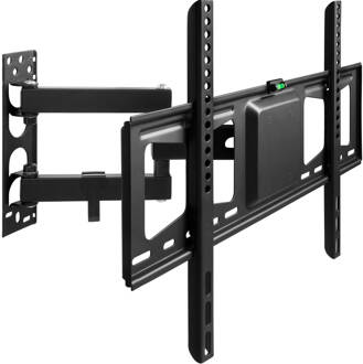 Tectake TV muurbeugel 32-60 inch (81-152cm) kantelbaar draaibaar Zwart