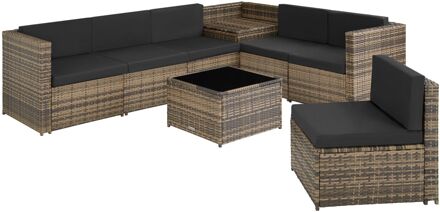 Tectake Wicker loungeset Verona Beige