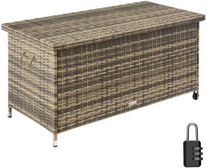 Tectake Wicker opbergbox Kiruna Beige