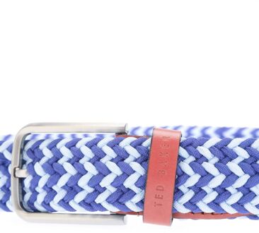 Ted Baker Accessoires Ted Baker Callen Geweven Elastische Riem in Blauw - S/M