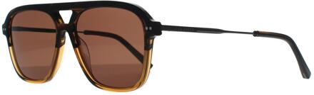 Ted Baker Aviator Heren Bruin Hoorn Gradiënt Bruin TB8259 - maat