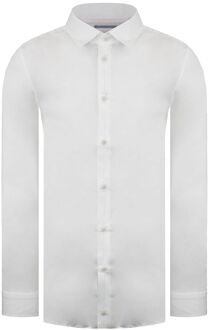 Ted Baker Bellow Heren Wit Satijnen Overhemd - XS