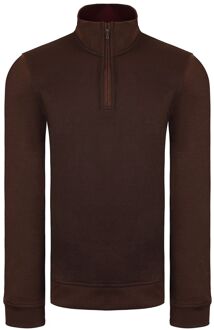 Ted Baker Bits Heren Bruine Sweater met Structuur