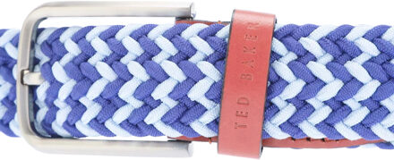 Ted Baker Callen Geweven Leren Elastische Riem (Blauw) - S/M