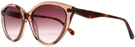 Ted Baker Cat Eye Womens Crystal Brown Gradient TB1735 Deeha Bruin