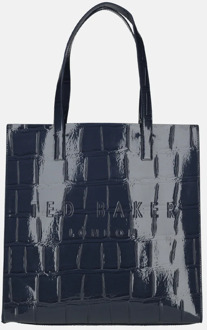 Ted Baker Croccon Shopper Tas met Krokodillenprint Ted Baker , Blue , Dames - ONE Size