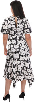 Ted Baker Dames/Dames Abriee Midi-jurk met pofmouwen (Zwart) - EU 36 / UK 8