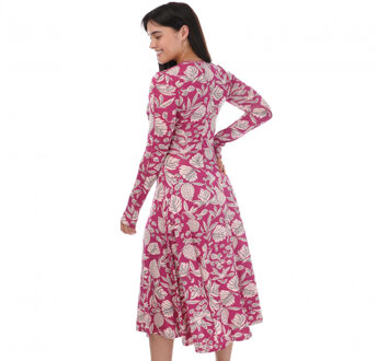 Ted Baker Dames/Dames Aloria Skimming Midi Dress (Roze)