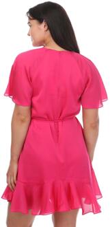 Ted Baker Dames/Dames Elsieee Mini-jurk met geribbelde zoom (Roze) - EU 36 / UK 8