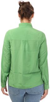 Ted Baker Dames/Dames Marylou Zijden Staande Kraag Overhemd (Groen) - EU 38 / UK 10