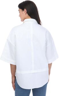 Ted Baker Dames Ted Baker Orlanda Oversized 3/4 Lengte Shirt in Wit - maat