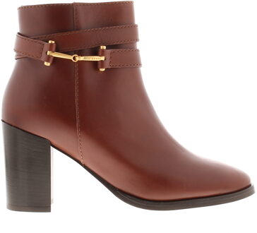 Ted Baker Dameslaarzen Anisea Leer Blokhak Tan Bruin