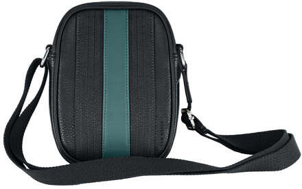 Ted Baker Evver gestreepte heren zwarte flightbag