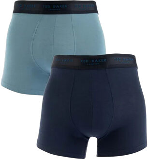 Ted Baker Heren Modal Boxershorts (Set van 2) (Blauwe Marine) - maat