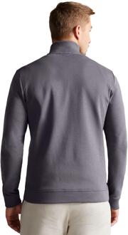 Ted Baker heren Sweat met halve rits - Antram Houtskool