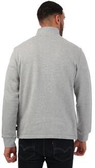 Ted Baker heren Sweatshirt met halve rits - Kilbrn - maat L Grijs