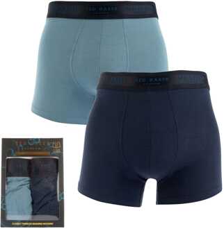 Ted Baker Heren Ted Baker 2 pack modal zwembroek in marineblauw - maat Navy