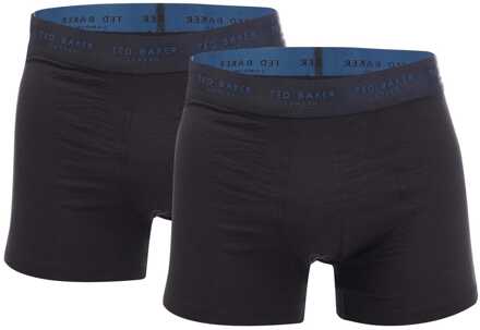 Ted Baker Heren Ted Baker 2 Pak Modal Trunks in Zwart - maat L