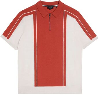 Ted Baker Jesty Heren Donkerrood Wollen Poloshirt