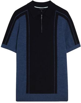 Ted Baker Jesty Heren Navy Wollen Poloshirt