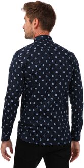 Ted Baker Kyme overhemd met lange mouwen en bloemetjesprint voor heren, marineblauw - maat Navy