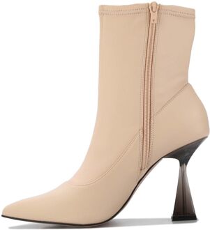 Ted Baker Liya Leren Enkellaarsjes in Naturel voor dames