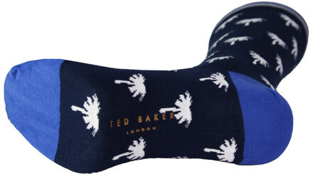 Ted Baker Londen Mini Palmboom Bedrukt Blauw Herensokken MXSBISTORTXH9M Veelkleurig - One Size