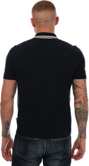 Ted Baker Mahana regular fit polo met T-stiksel voor heren, marineblauw - maat L Navy