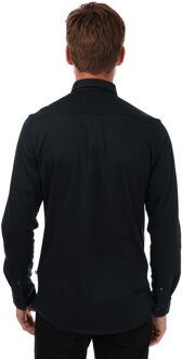 Ted Baker Marros overhemd met lange mouwen voor heren, marineblauw Navy - 2XL