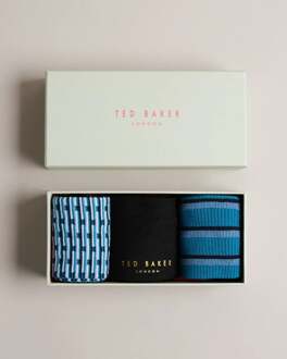 Ted Baker Men's Ted Baker 3 Pack of Focus Socks in Various Veelkleurig