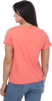 Ted Baker Miarna V-hals Easy Fit T-shirt in Roze voor dames - maat