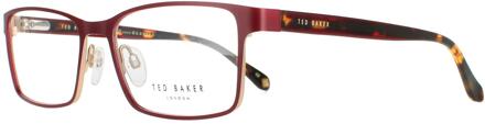 Ted Baker rechthoekige heren Burgundy TB4278 Hadley Rood - One Size