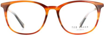 Ted Baker Round Mens Cognac Horn TB8219 Archer Glazen frames Bruin - One Size