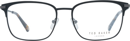 Ted Baker Square unisex zwarte gunmetal glazen frames - One Size