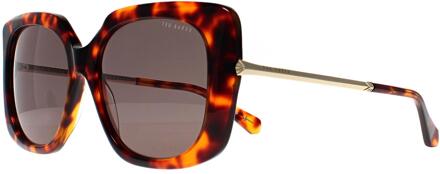 Ted Baker Square Vrouwen Tortoise Grijs Groen TB1732 Heide Bruin