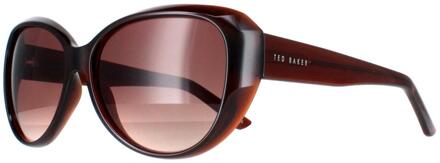 Ted Baker TB1290 Avignon 100 bruin bruin gradiënt zonnebril