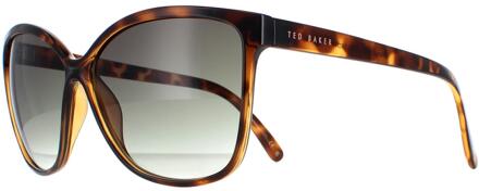 Ted Baker TB1400 Kiara 122 tortoiseshell bruin gradiënt zonnebril