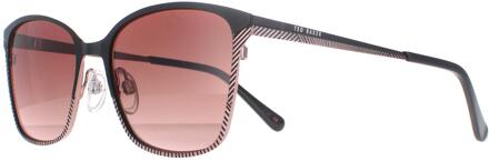 Ted Baker TB1563 004 zwart bruin gradiënt zonnebril - One Size
