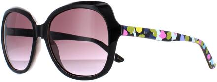 Ted Baker TB1645 Kim 001 zwart grijs gradiënt zonnebril - One Size