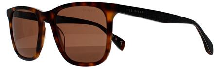 Ted Baker TB1724 Jacobe 104 glans donker tortoise bruin zonnebril - One Size