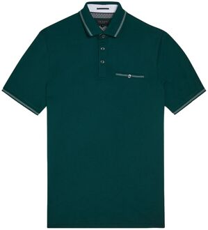 Ted Baker Tortila Heren Groen Poloshirt Donkergroen - S