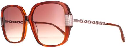 Ted Baker Vierkant Dames Tortoise Bruin Bruin Gradiënt TB1616 Indi - One Size