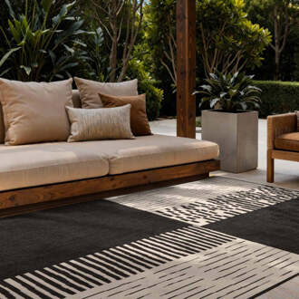 Ted Baker Vloerkleed Acacia Rechthoekig - Zwart Wit 230x160cm - Polypropyleen - Dekbed-Discounter.nl