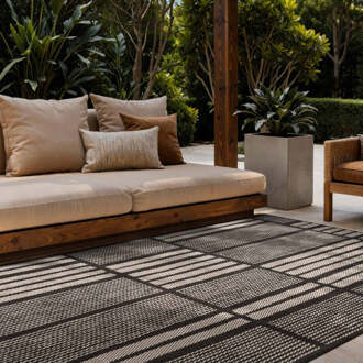 Ted Baker Vloerkleed Allington Rechthoekig - Zwart Wit 170x120cm - Polypropyleen - Dekbed-Discounter.nl